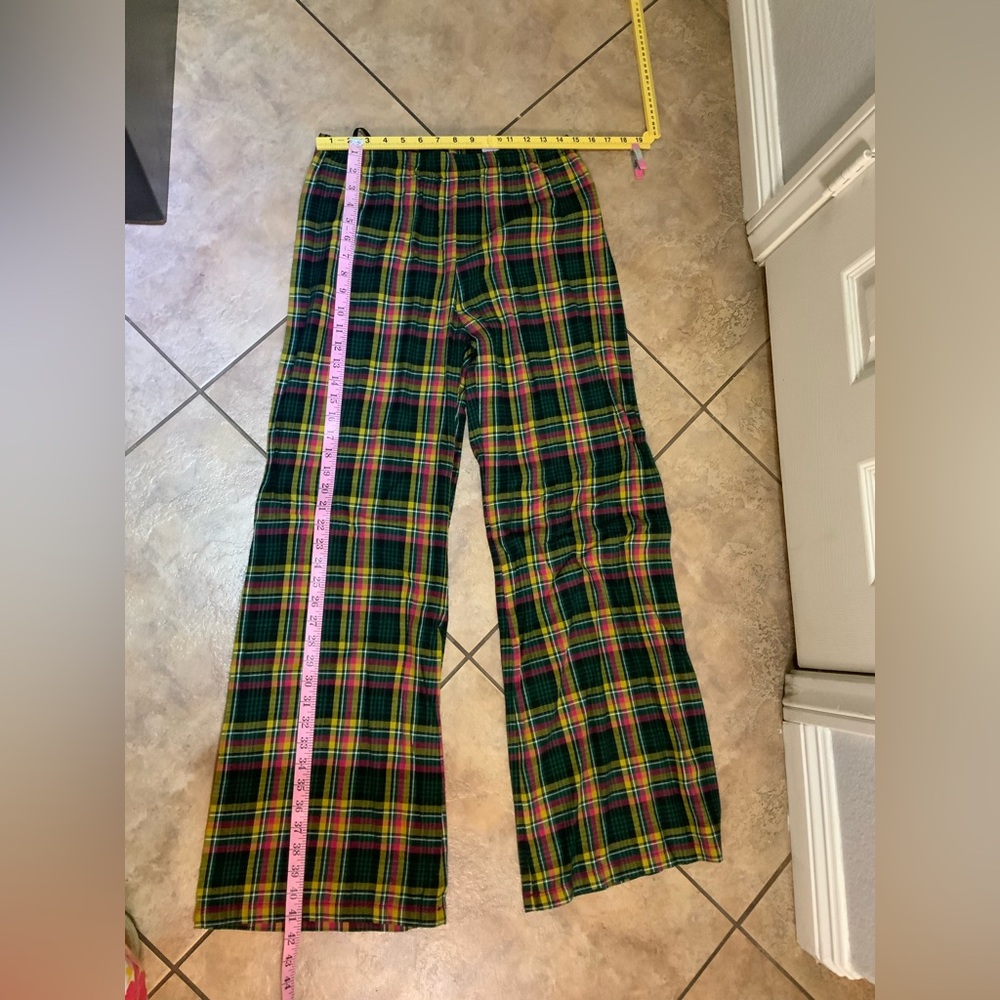 Savage Fenty By Rihanna Sleepwear Tied Up Tartan Open Back Pants Plaid M NWT - Picture 6 of 7